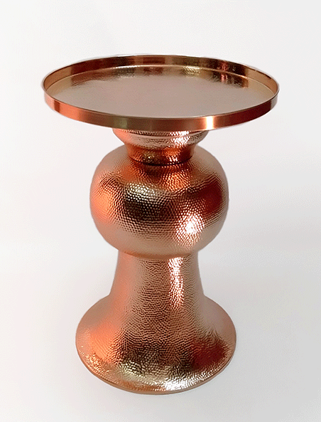 Bishop Table in Copper by Sahil & Sarthak